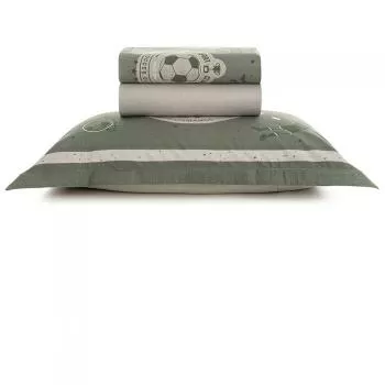 imagem de Jogo de Cama Solteiro 200 Fios Futebol - Karsten