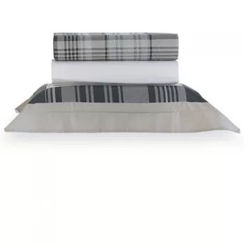 imagem de Jogo de Cama Solteiro 200 Fios Licot - Kacyumara