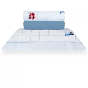 imagem de Jogo de Cama Solteiro 200 Fios Mini London - Naturalle Fashion