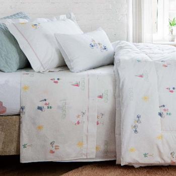 imagem de Jogo de Cama Solteiro 200 Fios Riviera Francesa - Naturalle Fashion