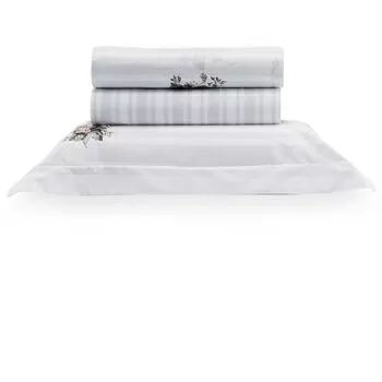 imagem de Jogo de Cama Solteiro 200 Fios Verene - Kacyumara