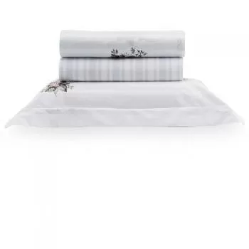 imagem de Jogo de Cama Solteiro 200 Fios Verene - Kacyumara