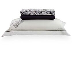Jogo de Cama Solteiro 200 Fios Vida Bela Basic Austin Fend/Preto