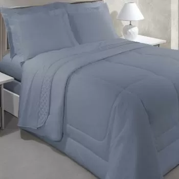 imagem de Jogo de Cama Solteiro 200 Fios Vida Bela Liso - Casa K