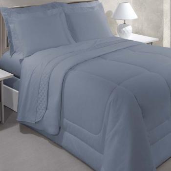 imagem de Jogo de Cama Solteiro 200 Fios Vida Bela Liso - Kacyumara