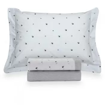 imagem de Jogo de Cama Solteiro 200 Fios Vintage Cubes - Kacyumara