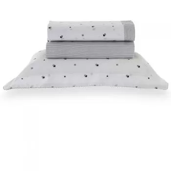 imagem de Jogo de Cama Solteiro 200 Fios Vintage Cubes - Kacyumara