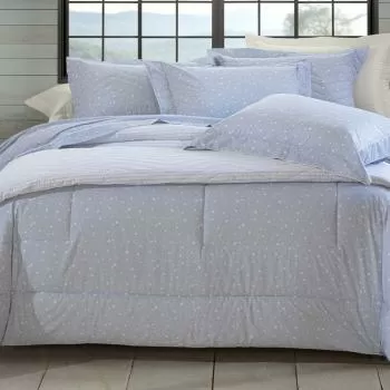 imagem de Jogo de Cama Solteiro 200 Fios Vintage Estrela - Kacyumara