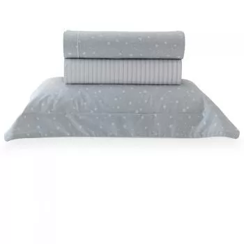 imagem de Jogo de Cama Solteiro 200 Fios Vintage Estrela - Kacyumara