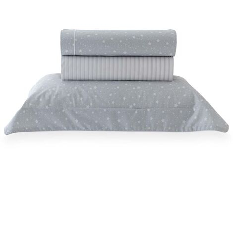 imagem do produto Jogo de Cama Solteiro 200 Fios Vintage Estrela - Kacyumara