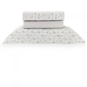 imagem de Jogo de Cama Solteiro 200 Fios Vintage Louise - Kacyumara