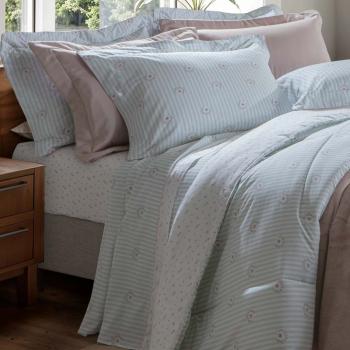 imagem de Jogo de Cama Solteiro 200 Fios Vintage Pivone - Kacyumara