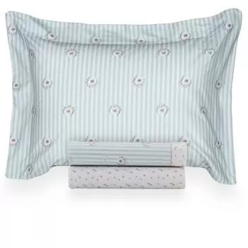 imagem de Jogo de Cama Solteiro 200 Fios Vintage Pivone - Kacyumara