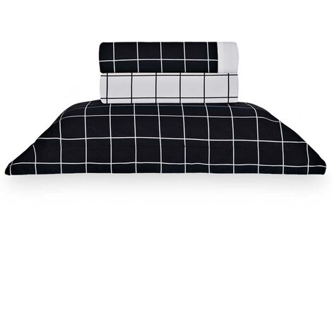 imagem do produto Jogo de Cama Solteiro 200 Fios Vintage Quadros Black - Kacyumara