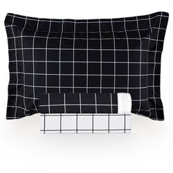 Jogo de Cama Solteiro 200 Fios Vintage Quadros Black Black/2602
