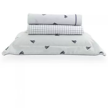 imagem de Jogo de Cama Solteiro 200 Fios Vintage Tenis - Kacyumara