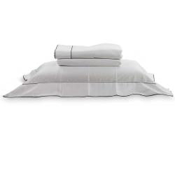 Jogo de Cama Solteiro 300 Fios Constantine Branco/Marinho