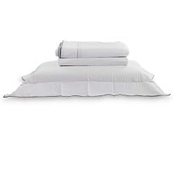 Jogo de Cama Solteiro 300 Fios Constantine Branco/Cinza