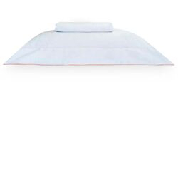 Jogo de Cama Solteiro 300 Fios Constantine Branco/Rosa
