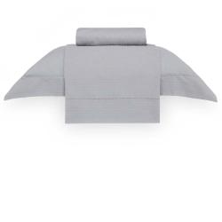 Jogo de Cama Solteiro 300 Fios Damask Stripes Cinza/12
