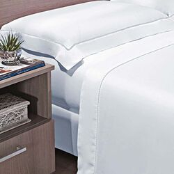 Jogo de Cama Solteiro 300 Fios Elements Branco