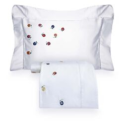 Jogo de Cama Solteiro 300 Fios Florzinha Branco