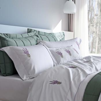 imagem de Jogo de Cama Solteiro 300 Fios Lavanda - Marken Fassi