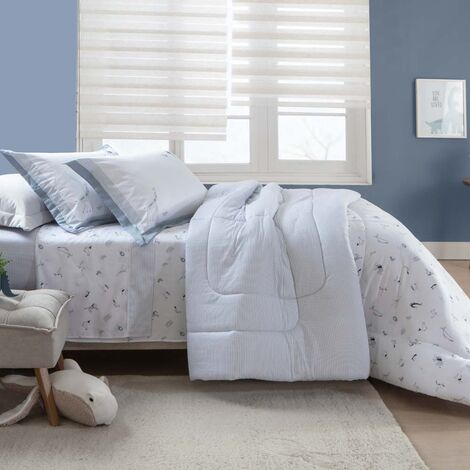 imagem do produto Jogo de Cama Solteiro 300 Fios Noah - Kacyumara