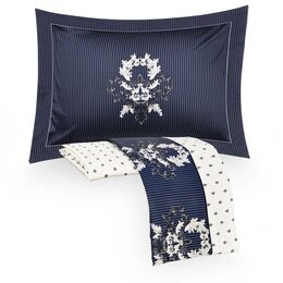 Jogo de Cama Solteiro 300 Fios Sienna Azul Marinho