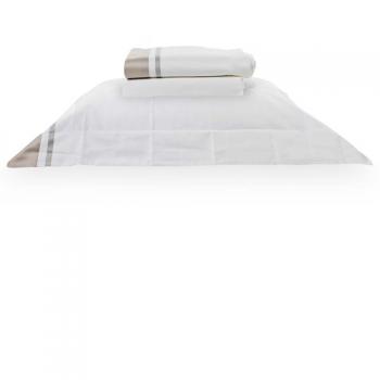 imagem de Jogo de Cama Solteiro 600 Fios Fitado Catran - Muguet Home