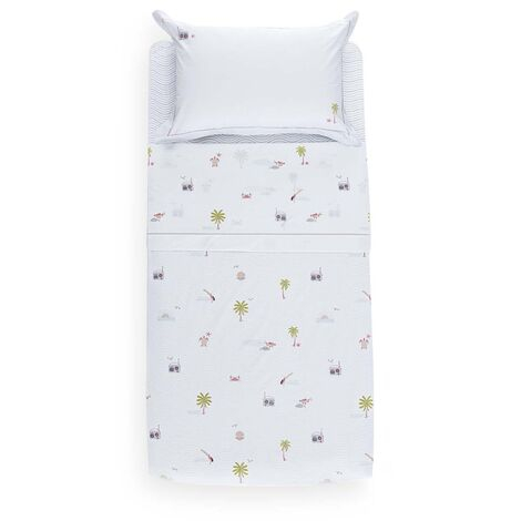 imagem do produto Jogo de Cama Solteiro King 200 Fios Mergulho no Mar - Naturalle Fashion