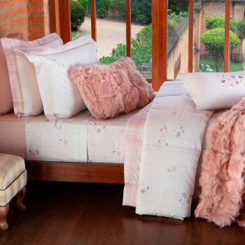 imagem de Jogo de Cama Solteiro King 200 Fios Tea Time - Naturalle Fashion