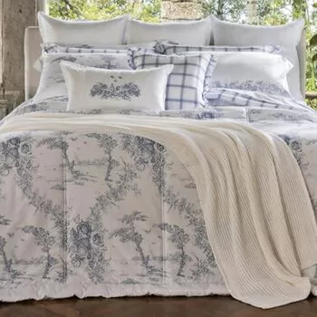 imagem de Jogo de Cama Solteiro King 300 Fios Jardim de Toile - Naturalle Fashion