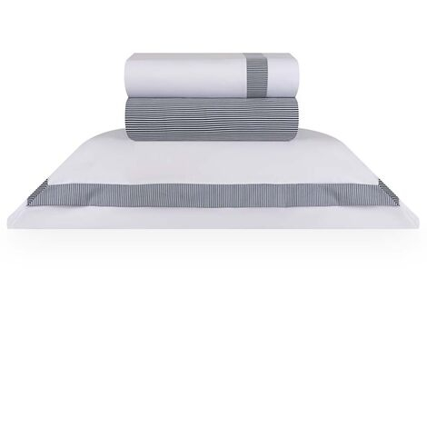 imagem do produto Jogo de Cama Solteiro King 300 Fios St. Germain Listras - Naturalle Fashion