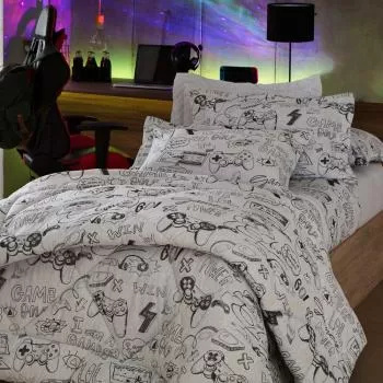 imagem de Jogo de Cama Solteiro Malha Game - Naturalle Fashion
