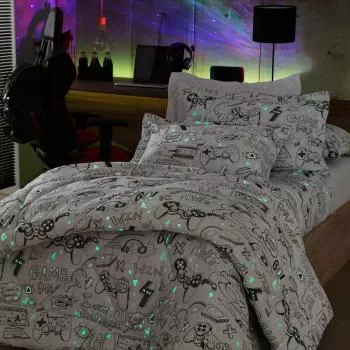 imagem de Jogo de Cama Solteiro Malha Game - Naturalle Fashion