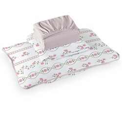 Jogo de Cama Solteiro Malha Grazi Rose