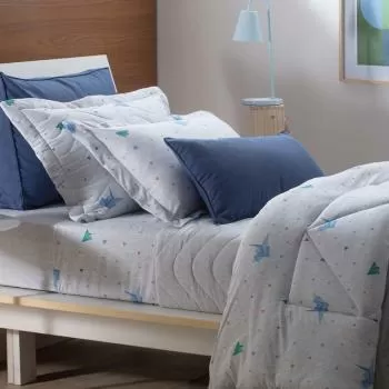 imagem de Jogo de Cama Solteiro Malha Kami - Naturalle Fashion