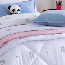 imagem de Jogo de Cama Solteiro Malha Panda - Naturalle Fashion