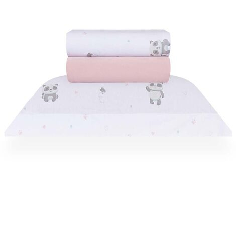 imagem do produto Jogo de Cama Solteiro Malha Panda - Naturalle Fashion