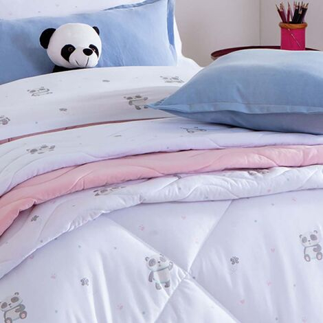 imagem do produto Jogo de Cama Solteiro Malha Panda - Naturalle Fashion