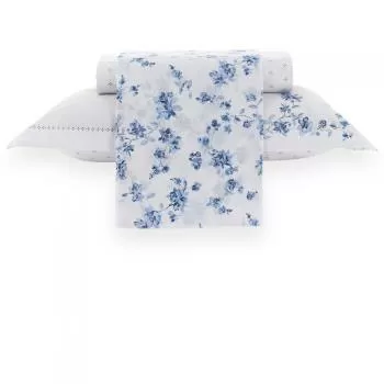 imagem de Jogo de Cama Solteiro Viúva 200 Fios Azuri - Kacyumara