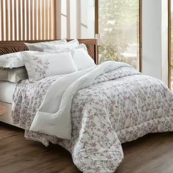 imagem de Jogo de Cama Solteiro Viúva 200 Fios Saviny - Kacyumara