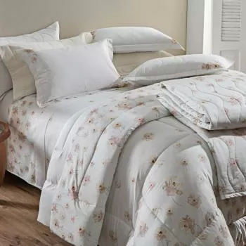 imagem de Jogo de Cama Solteiro Viúva 300 Fios Alicy - Kacyumara