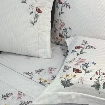 imagem de Jogo de Cama Solteiro Viúva 300 Fios Maeva - Kacyumara