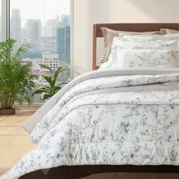 imagem de Jogo de Cama Solteiro Viúva 300 Fios Tulia - Kacyumara