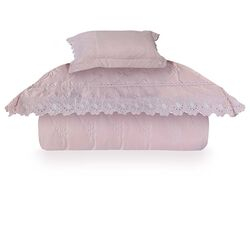 Kit Cama Completa Solteiro Garden 6 peças Rosa