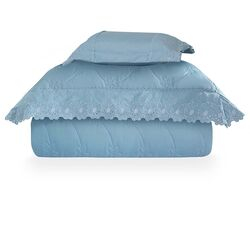 Kit Cama Completa Solteiro Garden 6 peças Tiffany