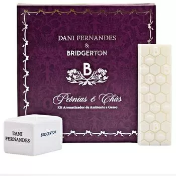 imagem de Kit Difusor e Barra de Cera Perfumada 50g Bridgerton Peônias e Chás 2 peças - Dani Fernandes