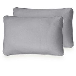 Kit Fronha 34x40cm Malha Kinder 2 peças Cinza